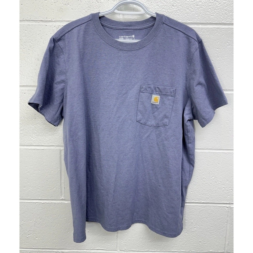 Carhartt K87‎ Iconic Short Sleeve Pocket Tee Light Blue / Size XL 16-18